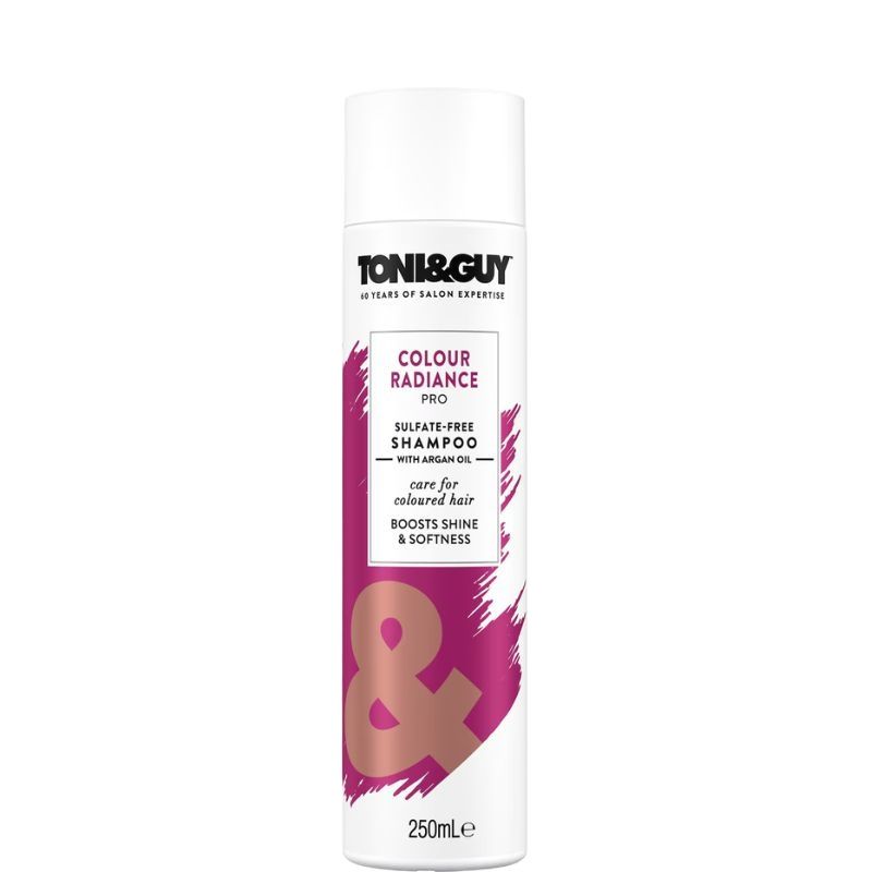 Toni & Guy Colour Radiance Pro Sulfate-Free Shampoo 250ml Color Protection & Shine Boost