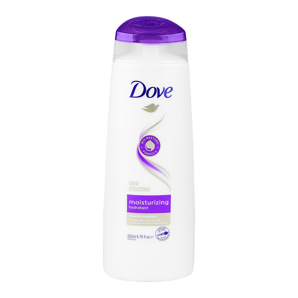 Dove Moisturizing Hydratant Shampoo For Dry Hair 200ml