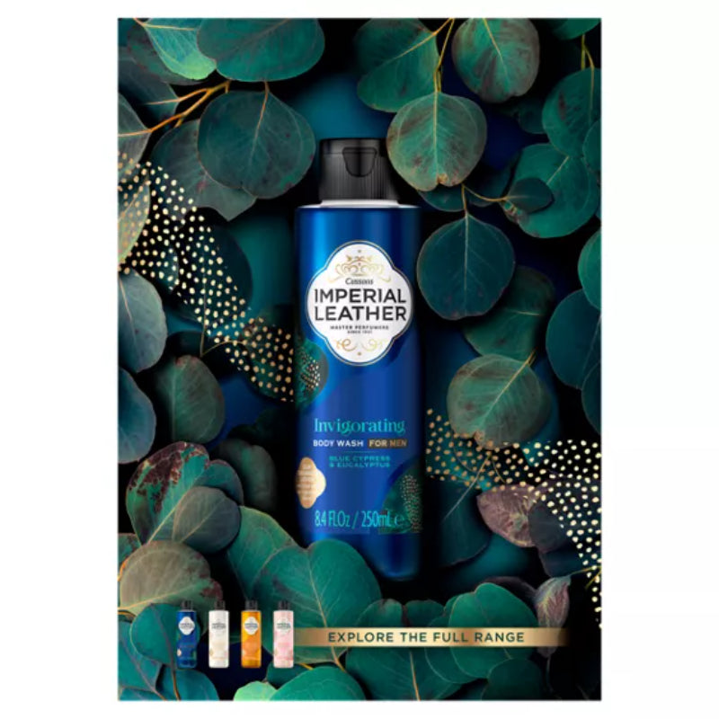 Imperial Leather Invigorating Body Wash for Men Blue Cypress & Eucalyptus 250ml
