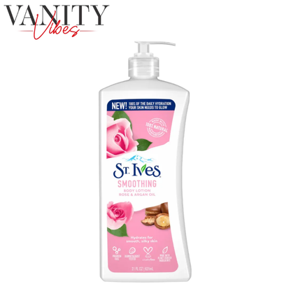 St. Ives Smoothing Body Lotion Rose & Argan Oil 621ml