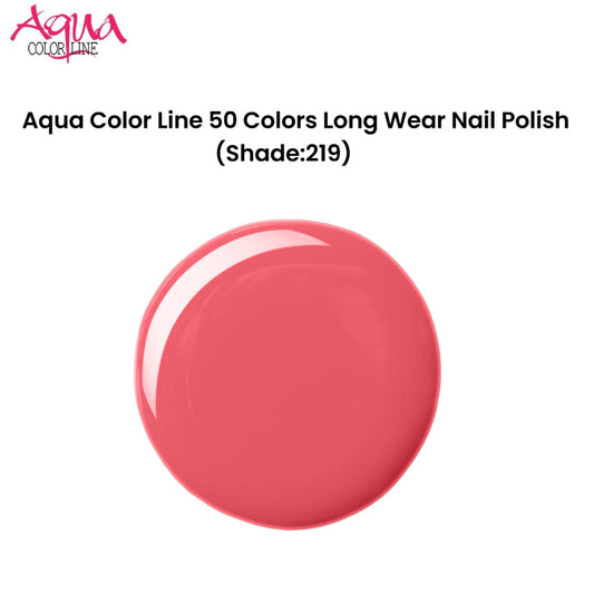 Aqua Color Line 50 Colors Long Wear Nail Polish (Shade:219)