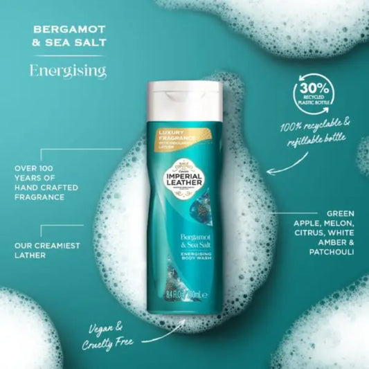 Imperial Leather Bergamot and Sea Salt Energising Body Wash 250ml