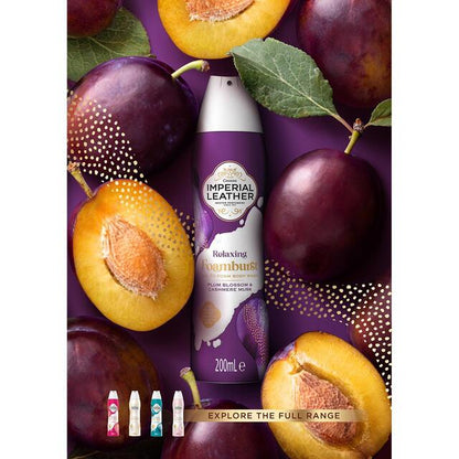 Imperial Leather Relaxing Foamburst Plum Blossom and Cashmere Musk Gel To Foam Body Wash 200ml