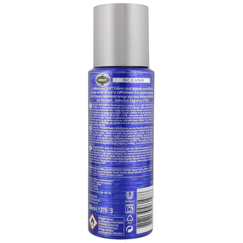 Oceans by Brut Deodorant Body Spray 200ml for Men