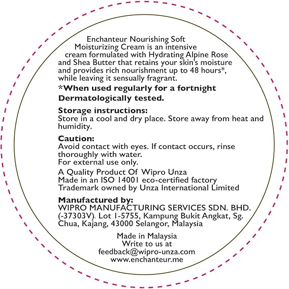 Enchanteur Charming Moisturizing Cream 200ml - Deep Hydrating Body Cream with Long Lasting Floral Fragrance for Soft, Smooth 