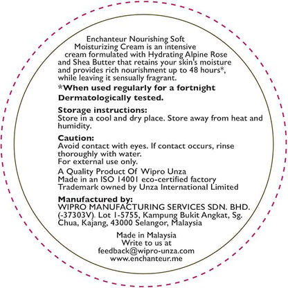 Enchanteur Charming Moisturizing Cream 200ml - Deep Hydrating Body Cream with Long Lasting Floral Fragrance for Soft, Smooth 