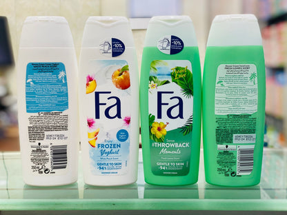 Fa Sense #Throwback Fresh Leaves Scent Shower Cream 250ml - Long Lasting Refreshing Fragrance