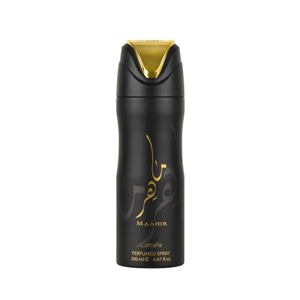 Lattafa Maahir Deodorant Spray Unisex 200 ml Long-Lasting Freshness & Premium Fragrance