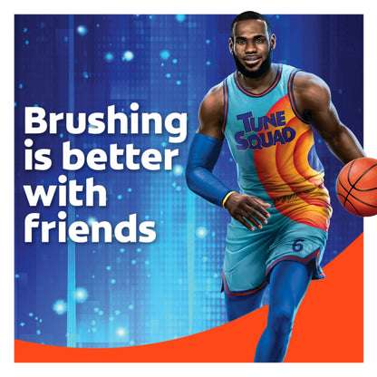 Colgate Kids Space Jam Battery Toothbrush – Includes 1 AA Battery, Fun & Effective Cleaning for Kids