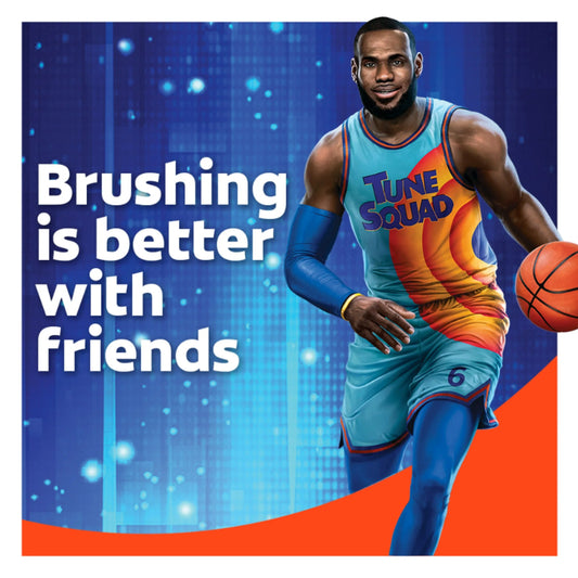 Colgate Kids Space Jam Battery Toothbrush - Includes 1 AA Battery, Fun & Effective Cleaning for Kids