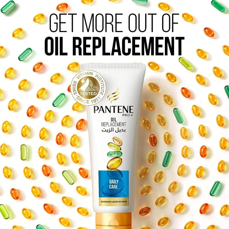 Pantene Pro-V Oil Replacement Daily Care Nourishing Leave-On Cream 180 ml Daily Hair Nourishment & Smoothness