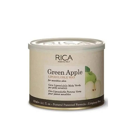 RICA Green Apple Liposoluble Wax For Sensitive Skin 400ml