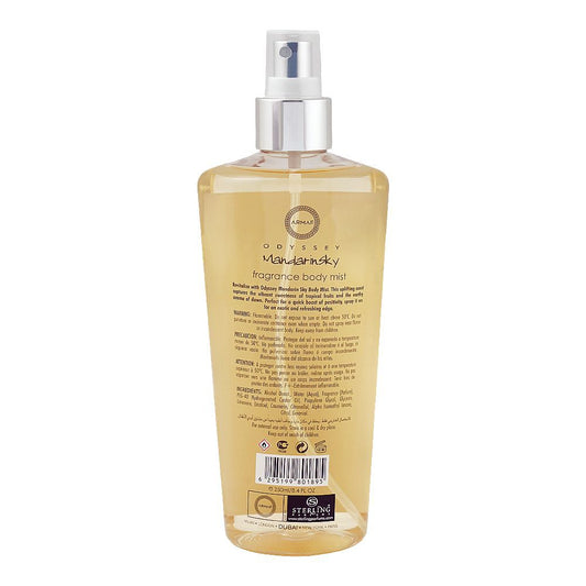 Armaf Odyssey Mandarin Sky for Men Fragrance Body Mist Limited Edition 250ml - Long Lasting Fresh Citrus Masculine Scent