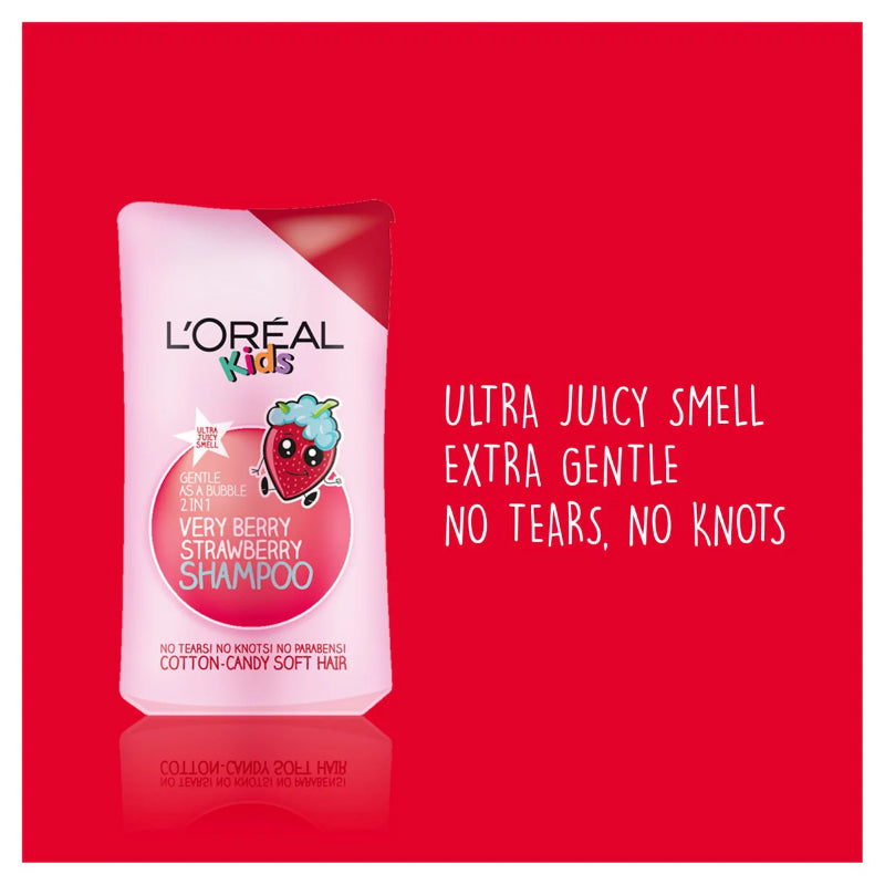 Loreal Paris Kids Extra Gentle 2in1 Shampoo Very Berry Strawberry 250ml