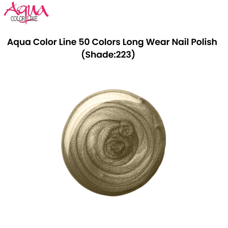 Aqua Color Line 50 Colors Long Wear Nail Polish (Shade:223)