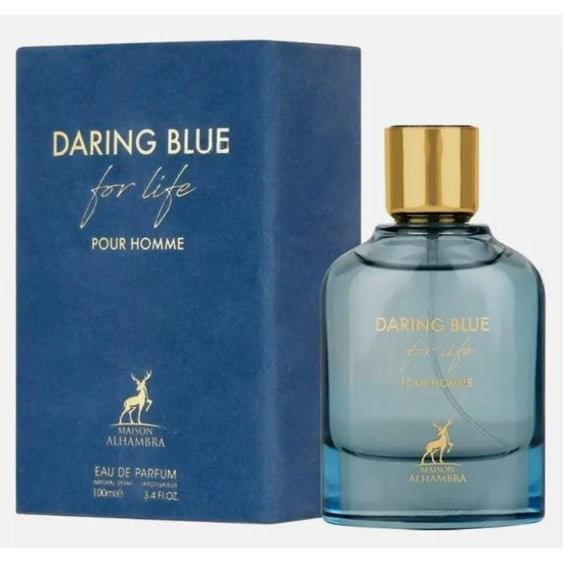 Daring Blue by Maison Alhambra Eau de Parfum Pour Homme 100ml for Men