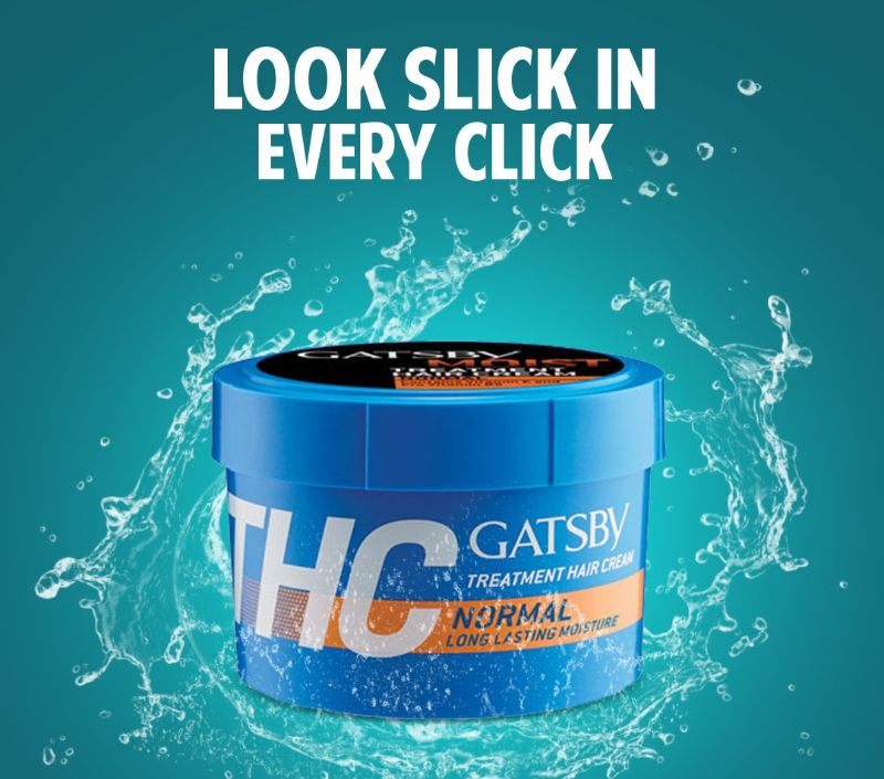 Gatsby Normal Treatment Hair Cream 125g - Nourishing Hair Styling Cream for Soft, Smooth, Healthy Hair & Daily Scalp Care for