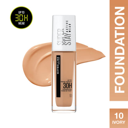 Maybelline New York Super Stay 30H Active Wear Foundation (10 Ivory)