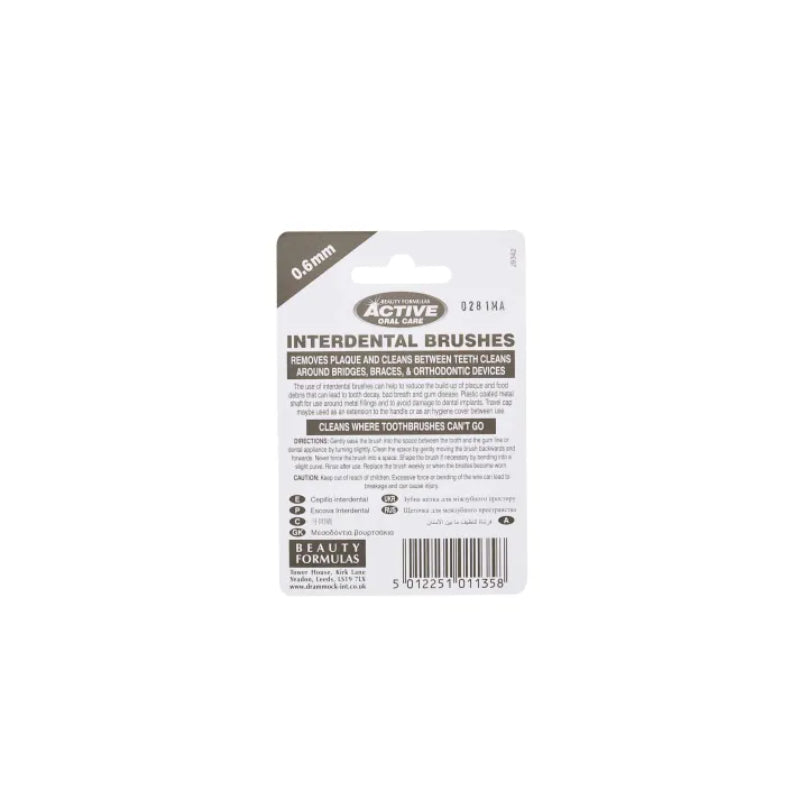 B-FORMULA 0.6MM 6PK INTERDENTAL BRUSHES