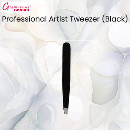 Glamorous Face Professional Artist Tweezer (Black)