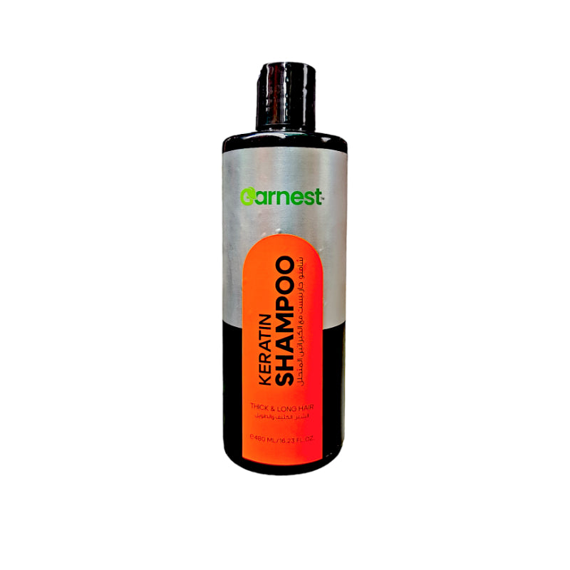 Garnest Keratin Shampoo 480ml – For Thick & Long Hair, Strengthening & Smooth Care
