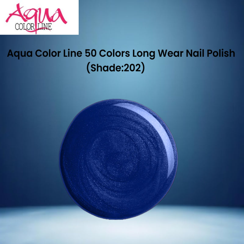 Aqua Color Line 50 Colors Long Wear Nail Polish (Shade:202)