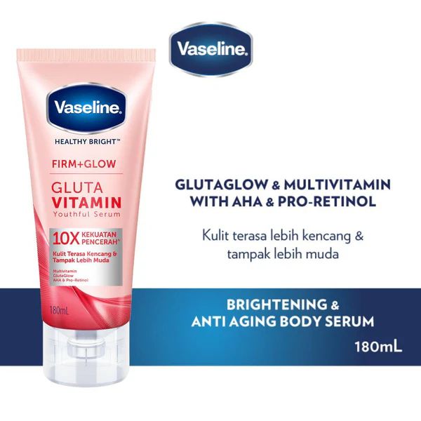 Vaseline Healthy Bright Firm+Glow Gluta Vitamin Youthful Serum 180ml