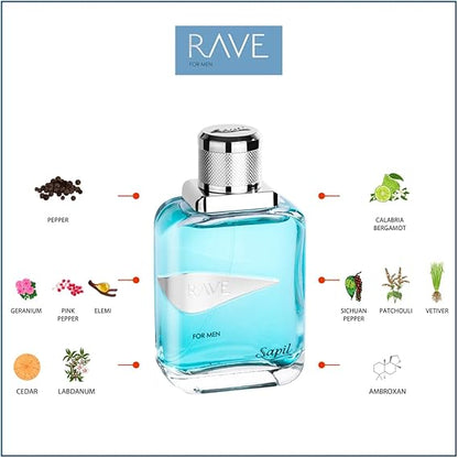 Rave by Sapil Eau de Toilette 100ml for Men