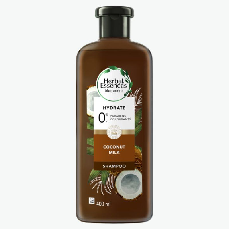 Herbal Essences Bio:Renew Hydrate Coconut Milk Shampoo 400ml – Moisturizing Shampoo for Smooth, Soft & Hydrated Hair