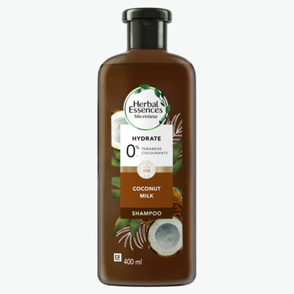 Herbal Essences Bio:Renew Hydrate Coconut Milk Shampoo 400ml – Moisturizing Shampoo for Smooth, Soft & Hydrated Hair
