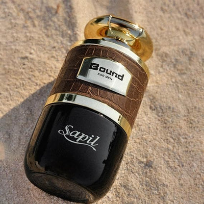 Sapil Bound Eau de Toilette for Men 100ml - Long Lasting Masculine Fragrance with Fresh Woody Aromatic Notes for Daily Wear, 