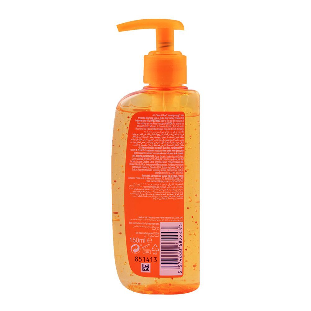 Clean & Clear Morning Energy Skin Energising Daily Facial Wash 150ml