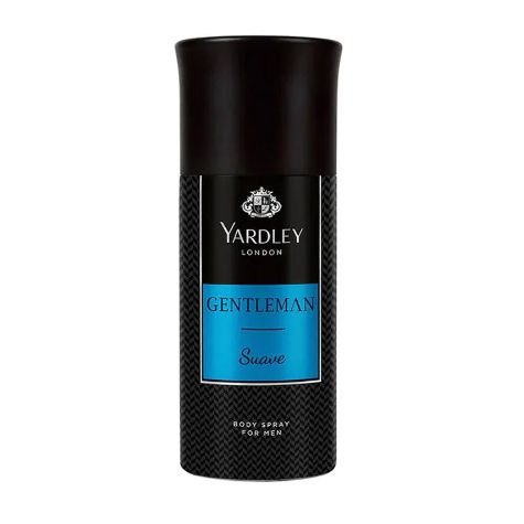 Yardley London Gentleman Suave for Men Body Spray 150 ml Smooth Masculine Fragrance & Long‑Lasting Freshness