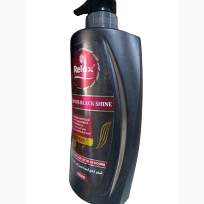 Relax Feel Confident Lustrous Black Shine Shampoo 650ml