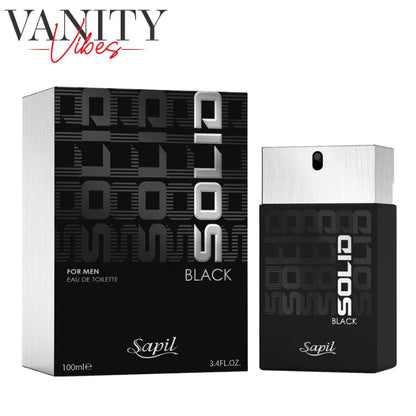 Solid Black By Sapil EDT For Men 100ml