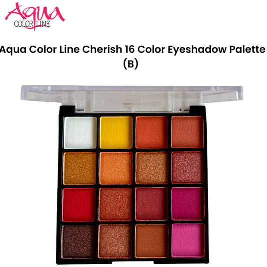 Aqua Color Line Cherish 16 Color Eyeshadow Palette (B)