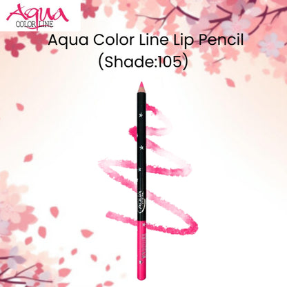 Aqua Color Line Lip Pencil (Shade:105)