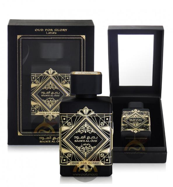 Lattafa Bade’e Al Oud Oud for Glory Black Eau de Parfum 100ml - Long Lasting Rich Oud Fragrance for Men & Women