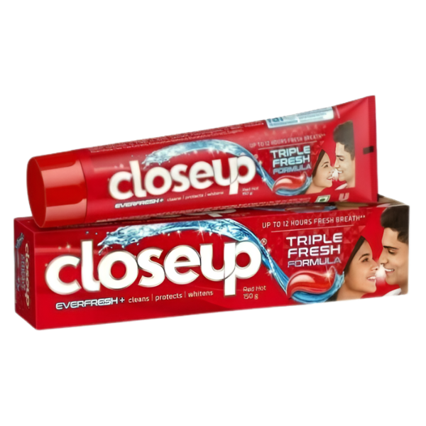Closeup Everfresh+ Red Hot Toothpaste 160g / 123ml 12-Hour Fresh Breath Triple Fresh Formula