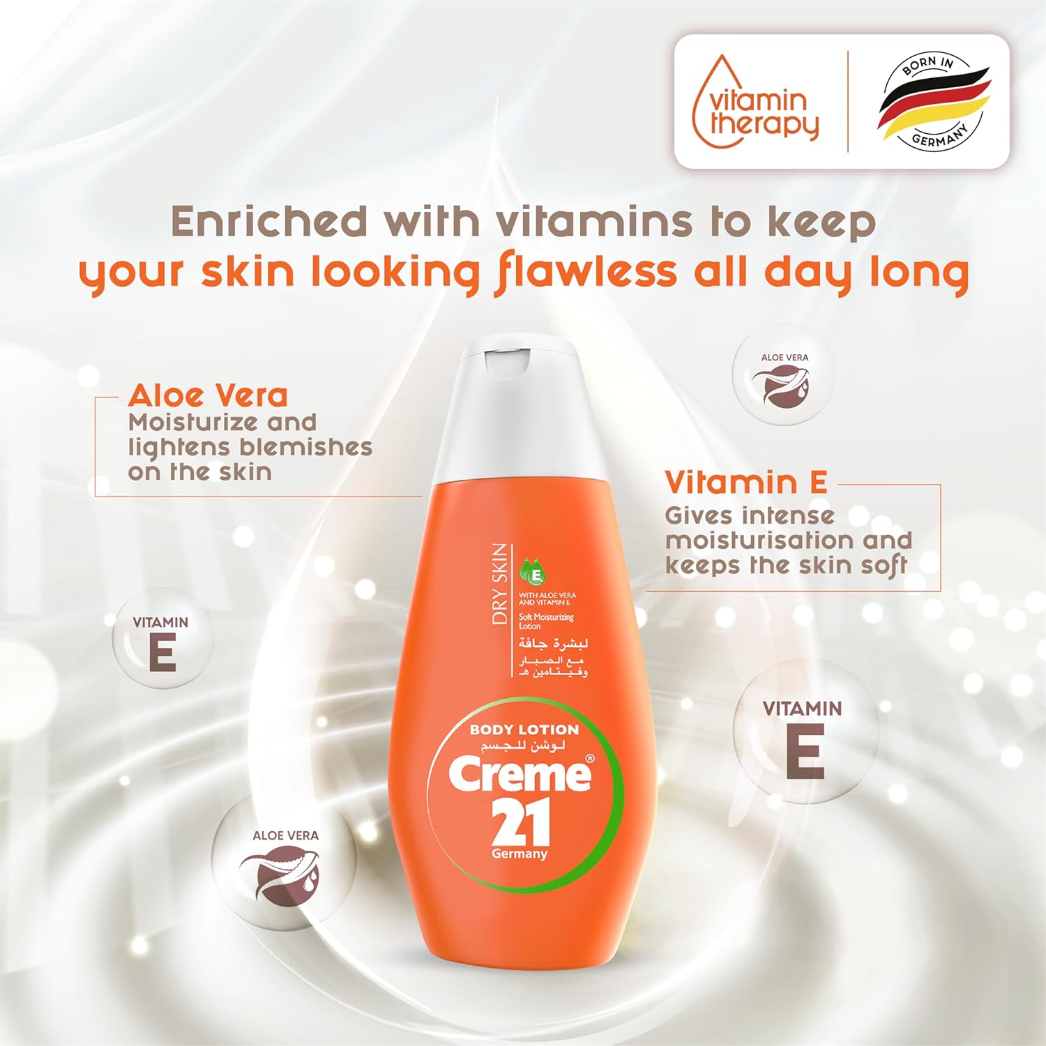 Creme 21 Dry Skin Body Lotion with Aloe Vera & Vitamin E 250ml