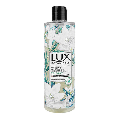 Lux Botanicals Freesia & Tea Tree Oil Daily Shower Gel 500ml Purifying Cleanse & Fresh Skin