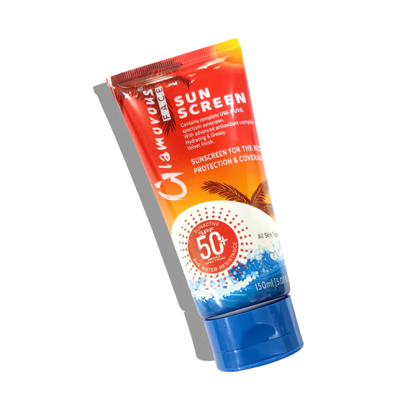 Glamorous Face Sun Screen Lotion Sunblock SPF50+ UVA UVB 150ml