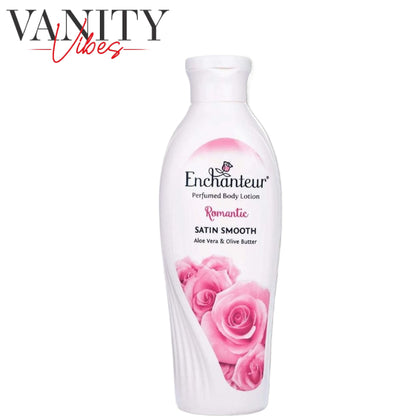 Enchanteur Romantic Moisture Silk Perfumed Body Lotion Aloe Vera & Olive Butter 250ml