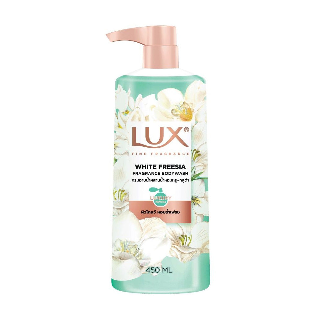 Lux Fine Fragrance White Freesia Body Wash 450ml – Luxurious Shower Gel for Soft, Smooth & Long Lasting Floral Fragrance Skin