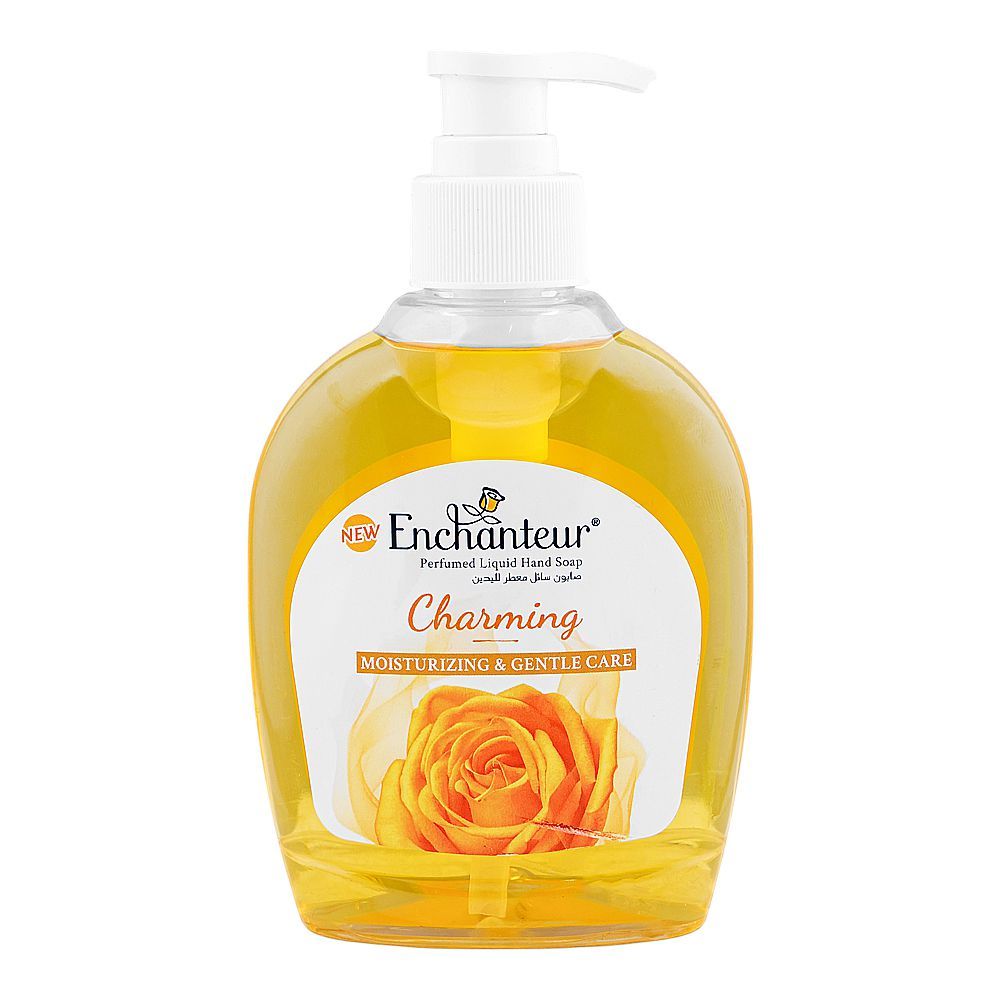 Enchanteur Charming Hand Wash 250ml – Gentle Cleansing Liquid Soap with Long Lasting Floral Fragrance, Moisturizing Care, Odo