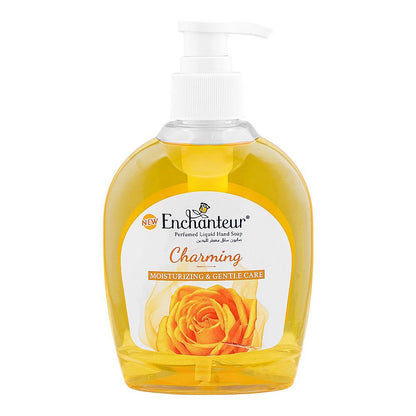 Enchanteur Charming Hand Wash 250ml – Gentle Cleansing Liquid Soap with Long Lasting Floral Fragrance, Moisturizing Care, Odo