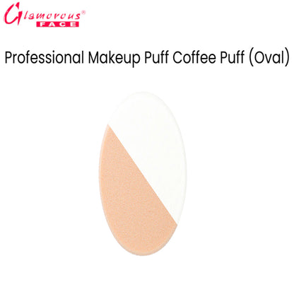 Glamorous Face Professional Makeup Puff Coffee Puff (Oval)