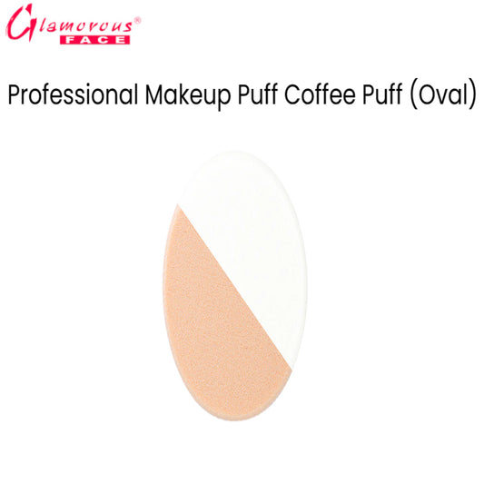 Glamorous Face Professional Makeup Puff Coffee Puff (Oval)