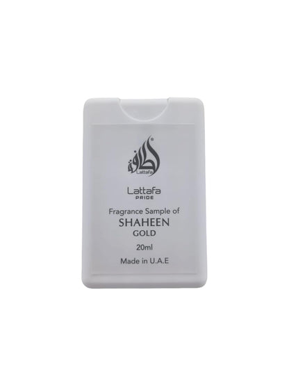 Lattafa Shaheen Gold Eau de Parfum Spray Trial Size, 20ml