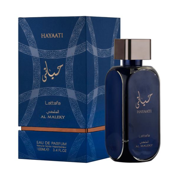 Lattafa Hayaati Blue Al Maleky EDP 100ml - Long Lasting Fresh Aquatic Unisex Perfume